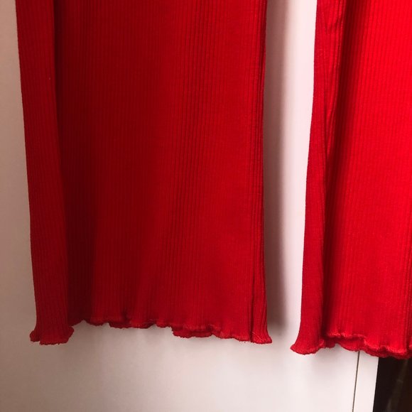 Red ribbed UO pants - Picture 4 of 6